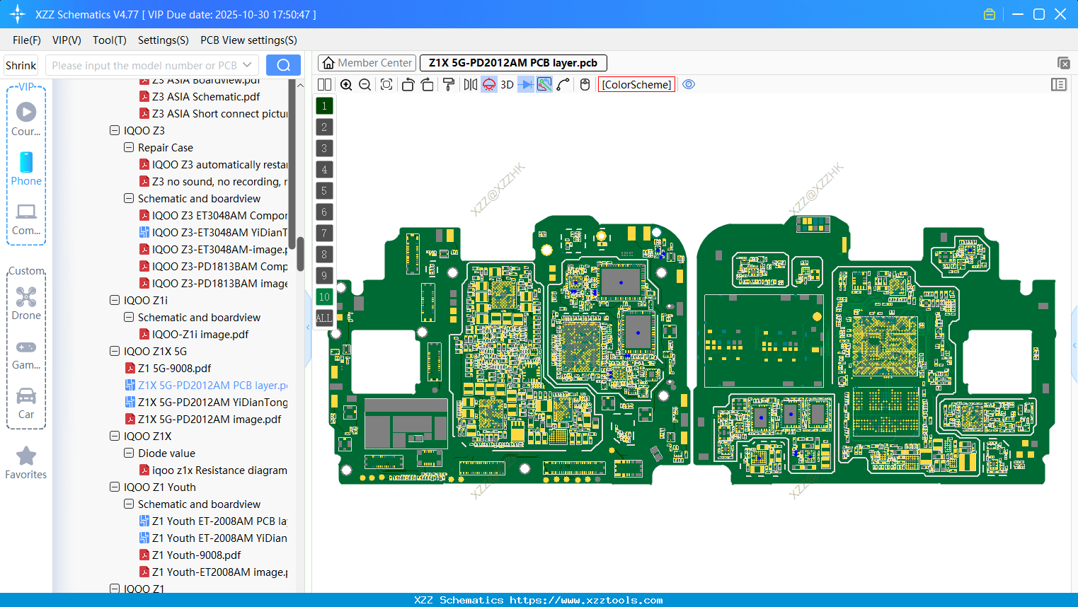 VIVO Z1X 5G-PD2012AM PCB Layer